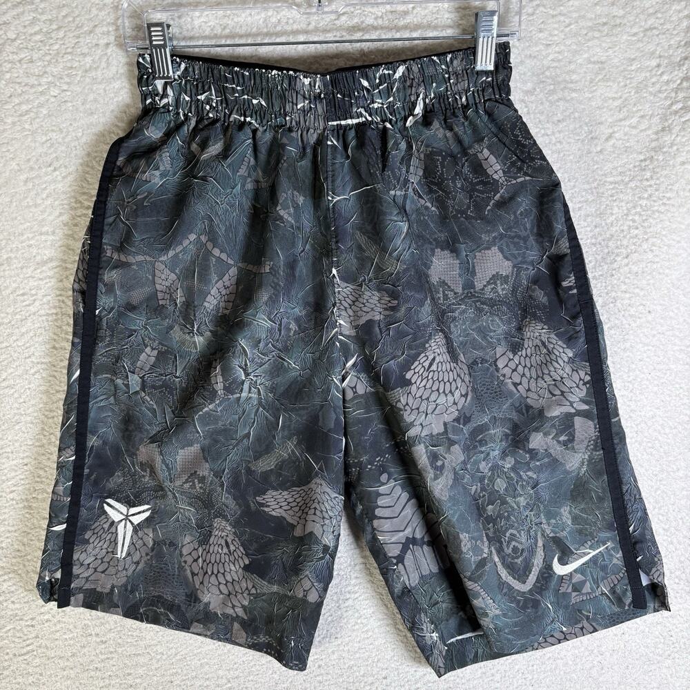 Nike Kobe Mamba Emerge Hyper Elite Shorts Small Gray Snakeskin DriFit Basketball